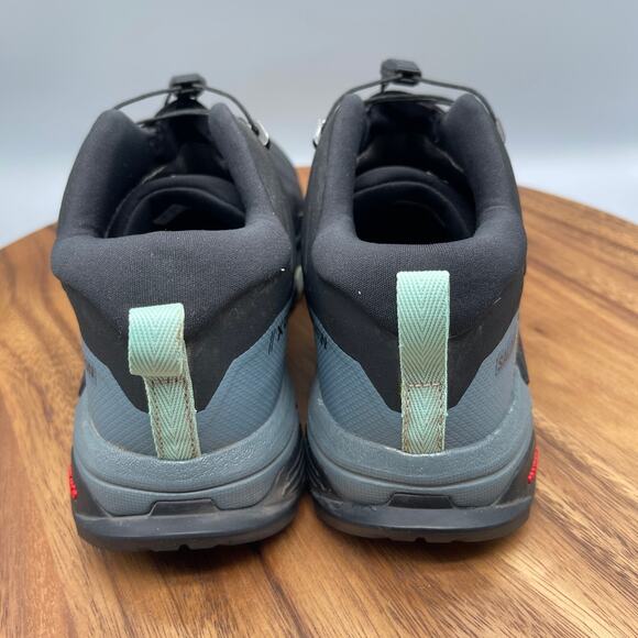Salomon X Ultra 4 Shoes Womens 8.5 Gore Tex Hiking Black/Stormy Blue Trail - Picture 4 of 9